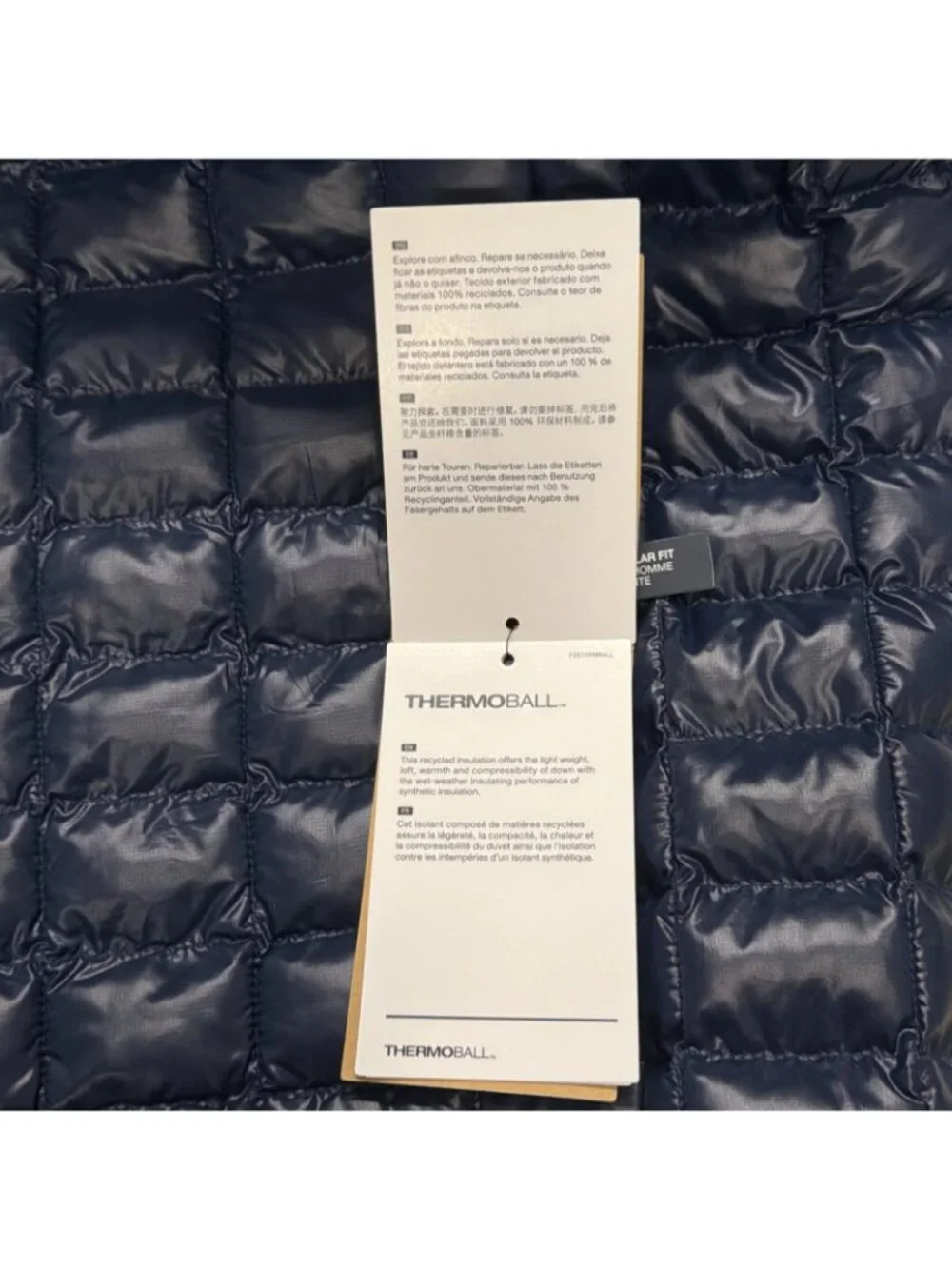The North Face ThermoBall Jacket Mens 4X Big Tall Summit Navy Packable Coat